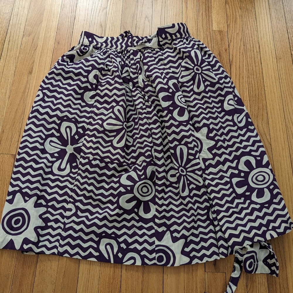 Vintage midi wrap skirt